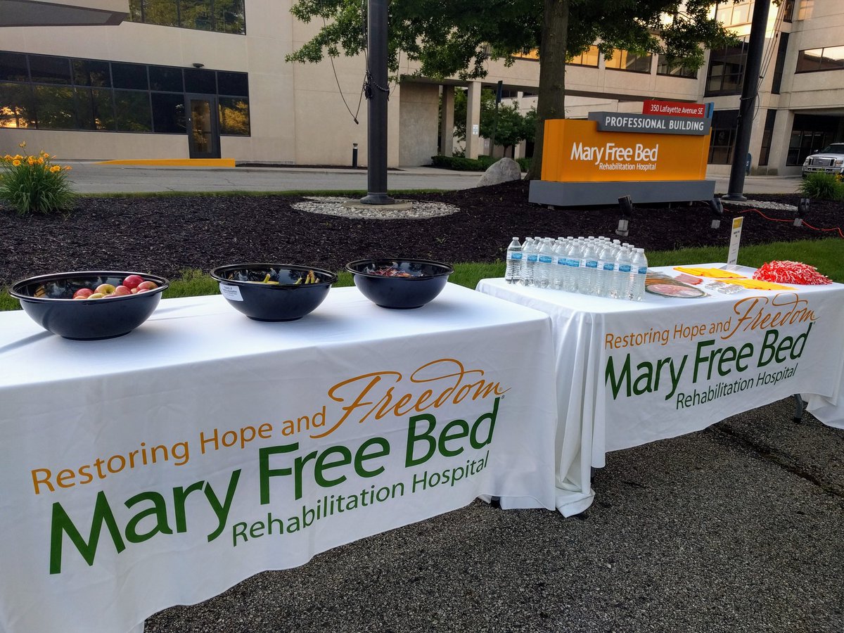 MFBrehab's tweet photo. Actively commuting to work? Make a pit stop at Mary Free Bed! #ACWGR #AskForMary https://t.co/7Tvch2hflY