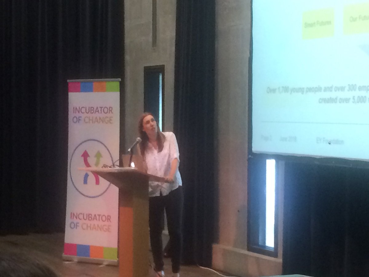 changeincubator's tweet photo. Continuing with our #FutureOfWork theme, we bave the fantastic @JodieMcNally_EY talking about the EY Foundation’s work with young people. https://t.co/8c9z0xcvS2
