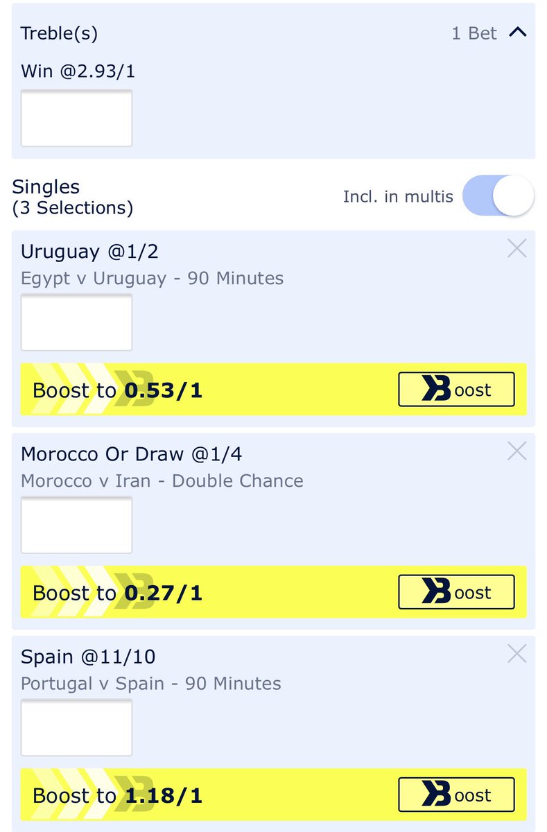 CupTips's tweet image. Bet 1 - Treble