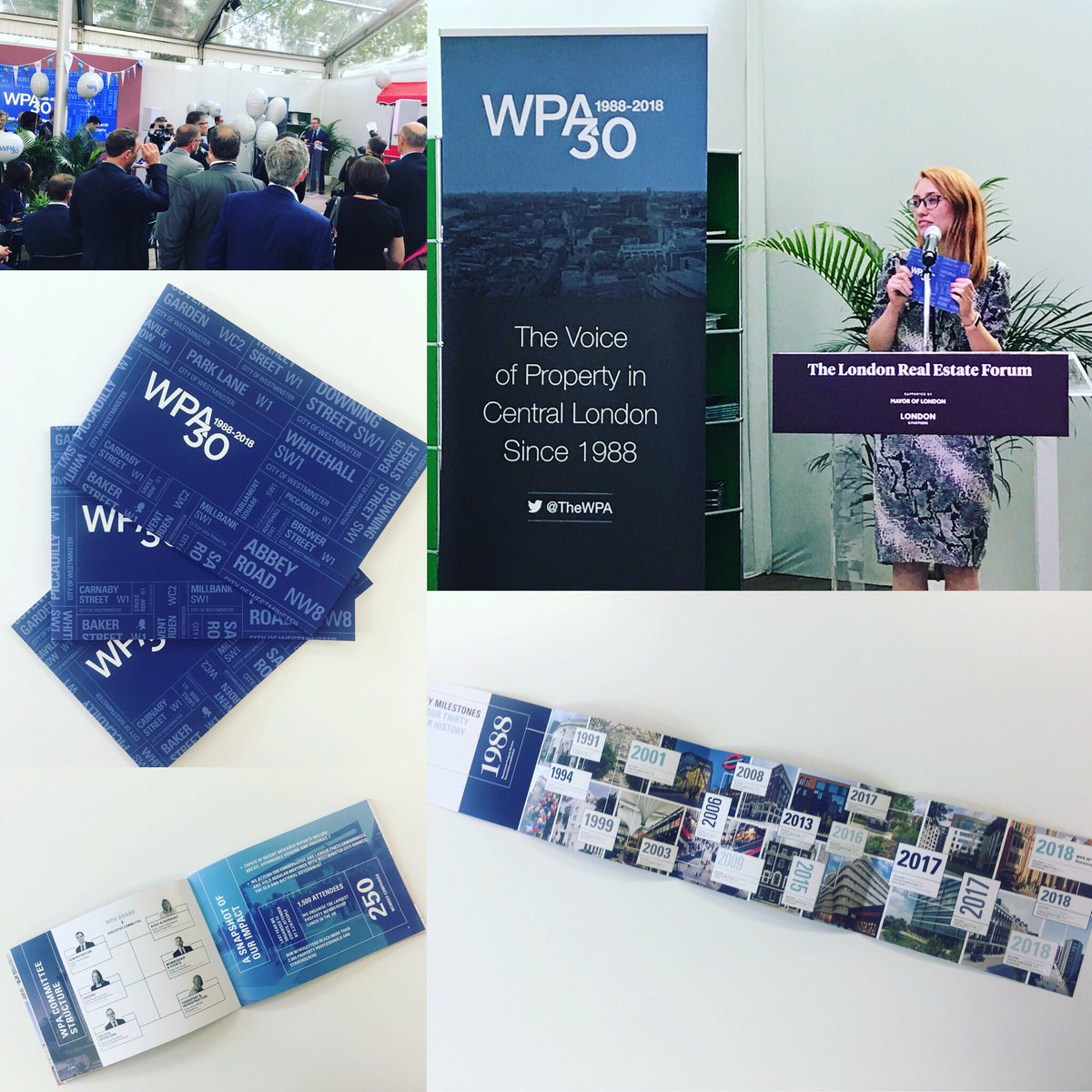 s1designlondon's tweet photo. S1 were proud to attend the WPA 30th Anniversary at the LREF 2018. S1 worked with the WPA to design a brochure which illustrated the 30 years of their hardwork. #design #property #lref2018 #lref #graphicdesign #londonrealestateforum @TheWPA @EstatesGazette #LREF2018 https://t.co/gpcZB4dA76