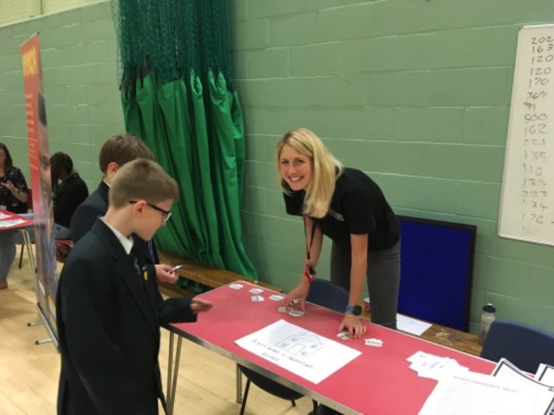 BykerTrust's tweet photo. We are busy @BenfieldSchool showing the young people that a career in housing might just be for them! Definitely some potential for the future @CIHFutures https://t.co/fCM0mycFbK