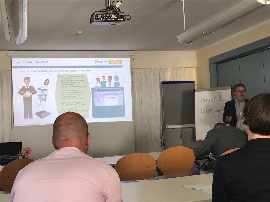 CernerDE's tweet photo. Patient Engagement wird künftig wichtiger... Eine Möglichkeit: Ein individuelles Klinik- und Patientenportal von unserem Partner #mdoc #SWKT18 https://t.co/UidsGbmfoA