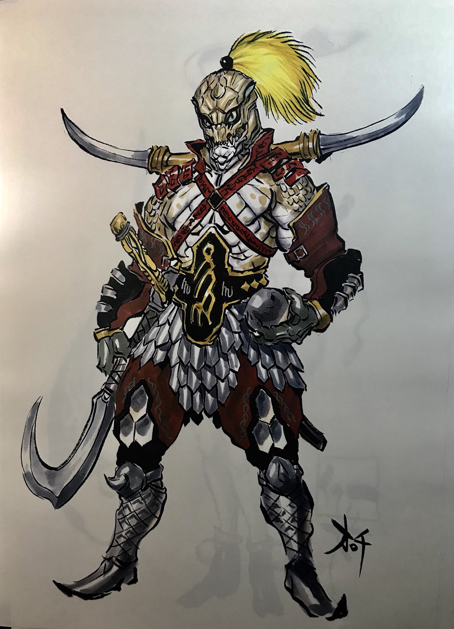 雨宮慶太 Di Twitter オロチ デザイン画 顔は蛇風にしてみた ライオン丸ｇ T Co Wsbtphxc4n Twitter