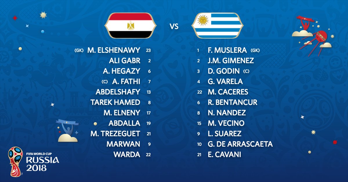 PowerPlayUG's tweet photo. Just minutes away from today's first game. The teams are steady. Are you? 
Egypt 🇪🇬 vs Uruguay🇺🇾 at 3pm. LET'S PLAY ⚽. 
#WorldCup
#Ready
#ChargingaNePowerPlay https://t.co/NSArCwYGST