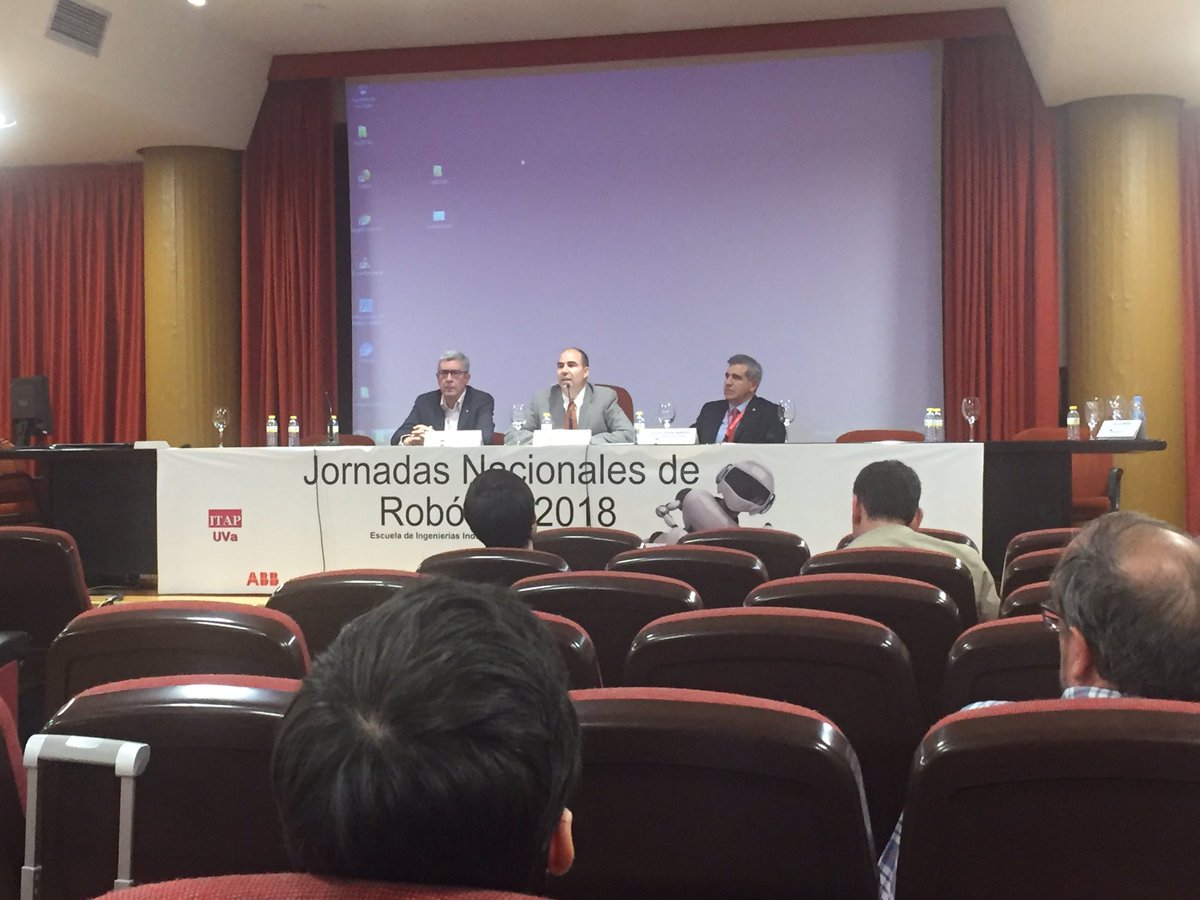 CEAutomatica's tweet photo. Acto de clausura de las Jornadas Nacionsles de Robótica @CEAutomatica en Valladolid https://t.co/DjoKCCuDBN
