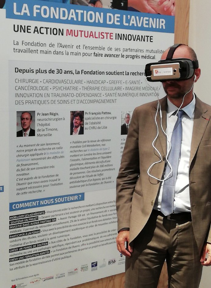 FondationAvenir's tweet photo. [#MUTCongres] BREAKING NEWS! Un immense merci à @ThierryBeaudet Président de la @mutualite_fr pour son intérêt et son soutien. 
#MutCongrès #sante #animationVR #innovation https://t.co/AtvWEdTYVE