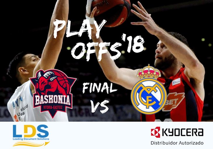 LDSinformatica's tweet photo. Este domingo disfrutaremos del 3er Playoff 🏀 de la liga ACB. Desde @LDSinformatica apoyamos el deporte! 👏  Por eso, somos partner tecnológico oficial de la final con @KYOCERA_DS_ES 
#ligaendesa #Ldsinformatica #kyocerapaisvasco https://t.co/8zBVsZSFny