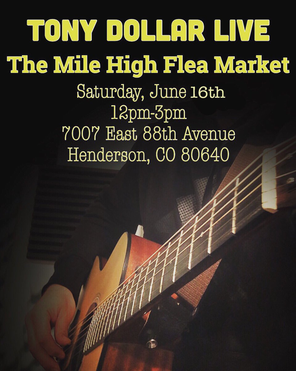 Can’t wait to jam out some original acoustic reggae rock tomorrow at the <a href="/MileHighFlea/">Mile High Flea Mrkt</a> Market! Come on out;) #live #reggae #acoustic #concert #saturday
