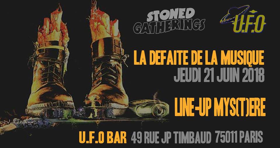 Eh, toi là ! Pas envie de suivre Martine de la compta à un DJ set du "cousin-trop-cool-qui-a-mixé-de-l'EDM-pour-le-mariage-d'un-joueur-de-ligue2" le 21 Juin ?

L'UFO est là pour toi : deuxième édition de la Défaite de la Musique avec le lineup mys(t)ère by <a href="/StonedGathering/">Stoned Gatherings</a> !