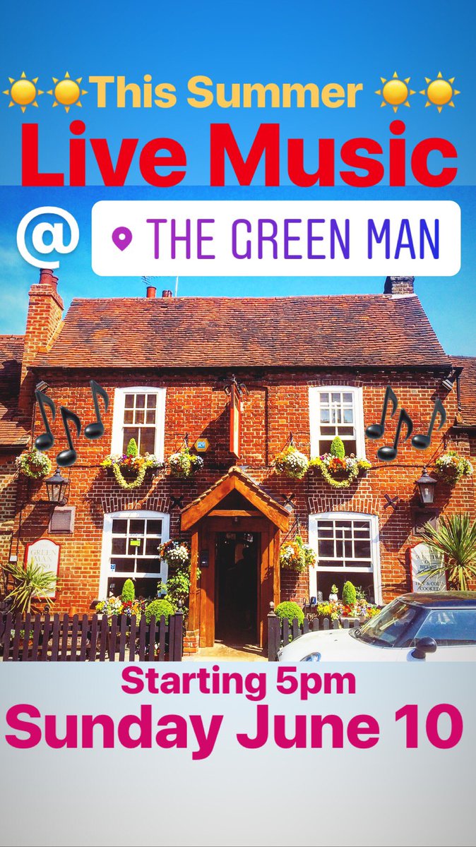 greenmandenham's tweet photo. Join Us for LIVE MUSIC This SUNDAY JUNE 17th from 5pm to 8pm - This week we have Swing Singer Dave Dunbar performing in our Big Beer Garden 🎼🎶🎤 https://t.co/gcsZ5589U4