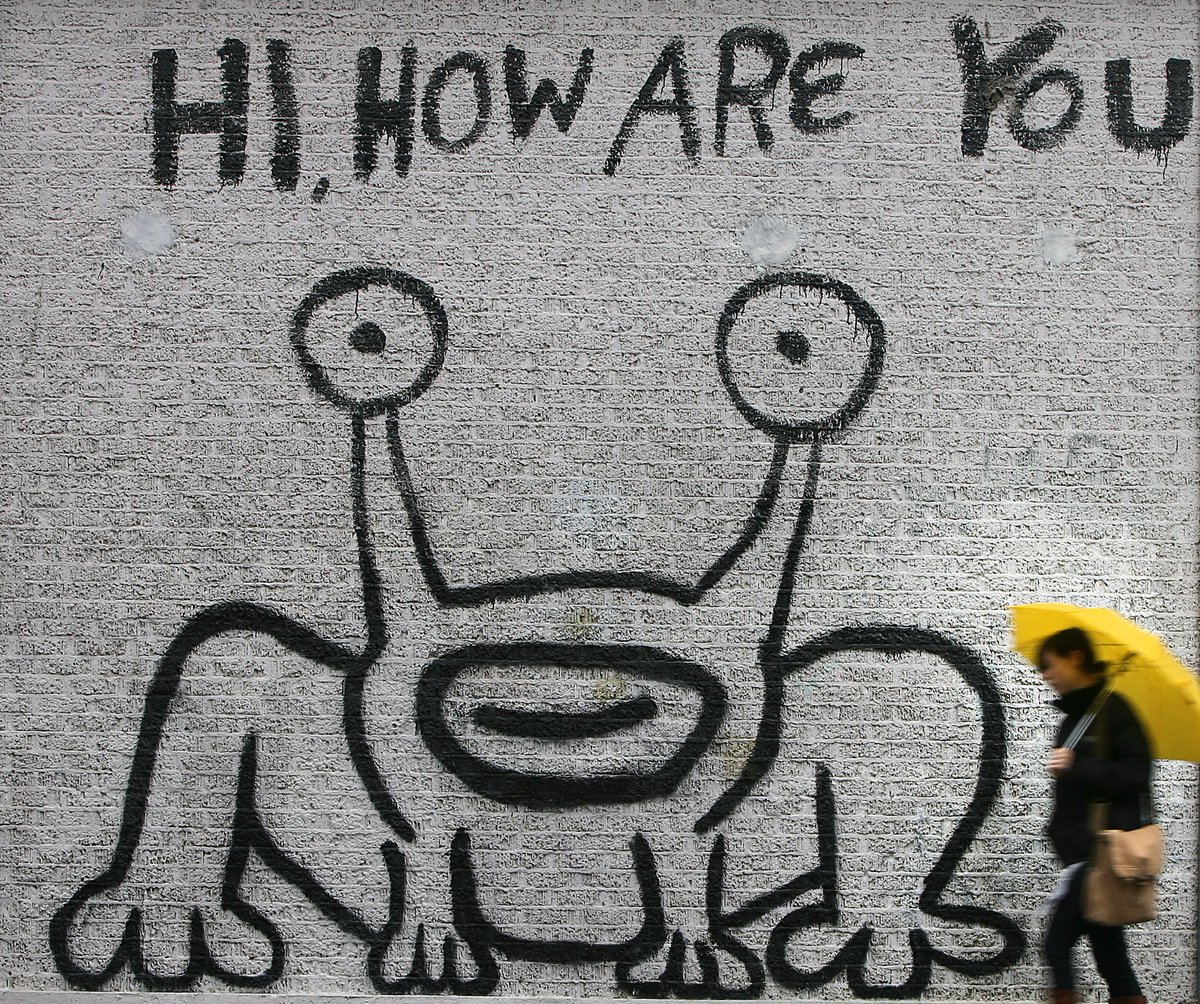 austin360's tweet photo. Austin’s 'Hi, How Are You' artist Daniel Johnston featured in new Apple commercial https://t.co/2xON3Mdw18 https://t.co/bxRju1pp5Y
