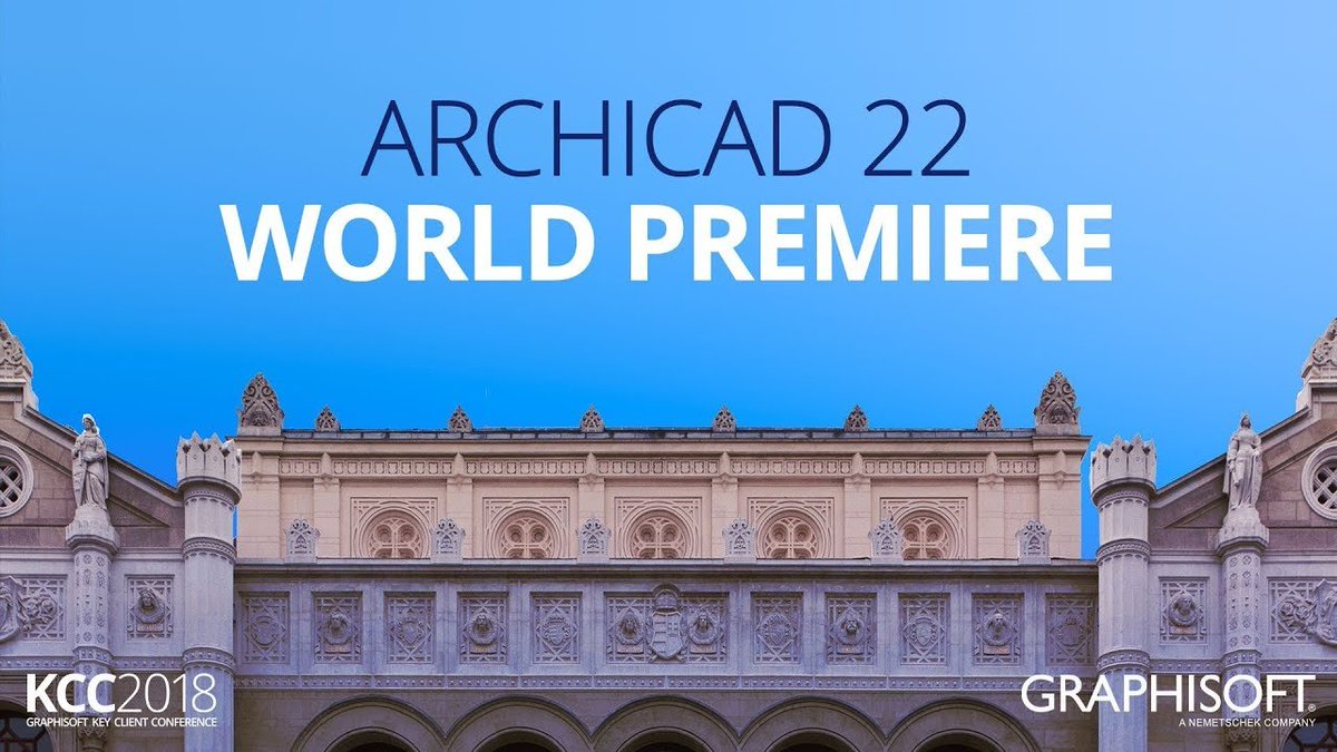 2018 #ARCHICAD22 #WorldPremiere buff.ly/2JNQsDU