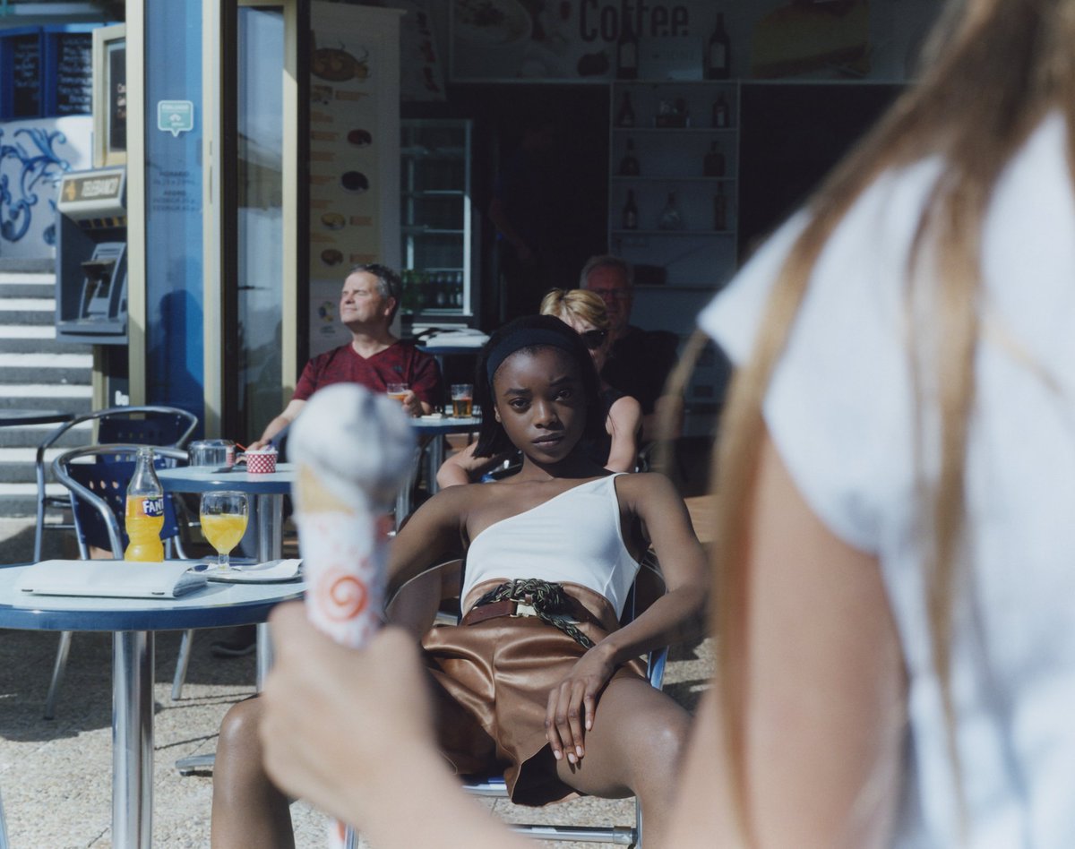 NewYorkModels's tweet photo. BEACH BREEZE 🏝☀️ Sunbather @Olivia_Anakwe on holiday in the Canary Islands, snapped by #DaisyWalker for @STYLEBYMagazine 🇸🇪 #Summer2018 #OliviaAnakwe #NYMMWomen https://t.co/64Px2OB38s