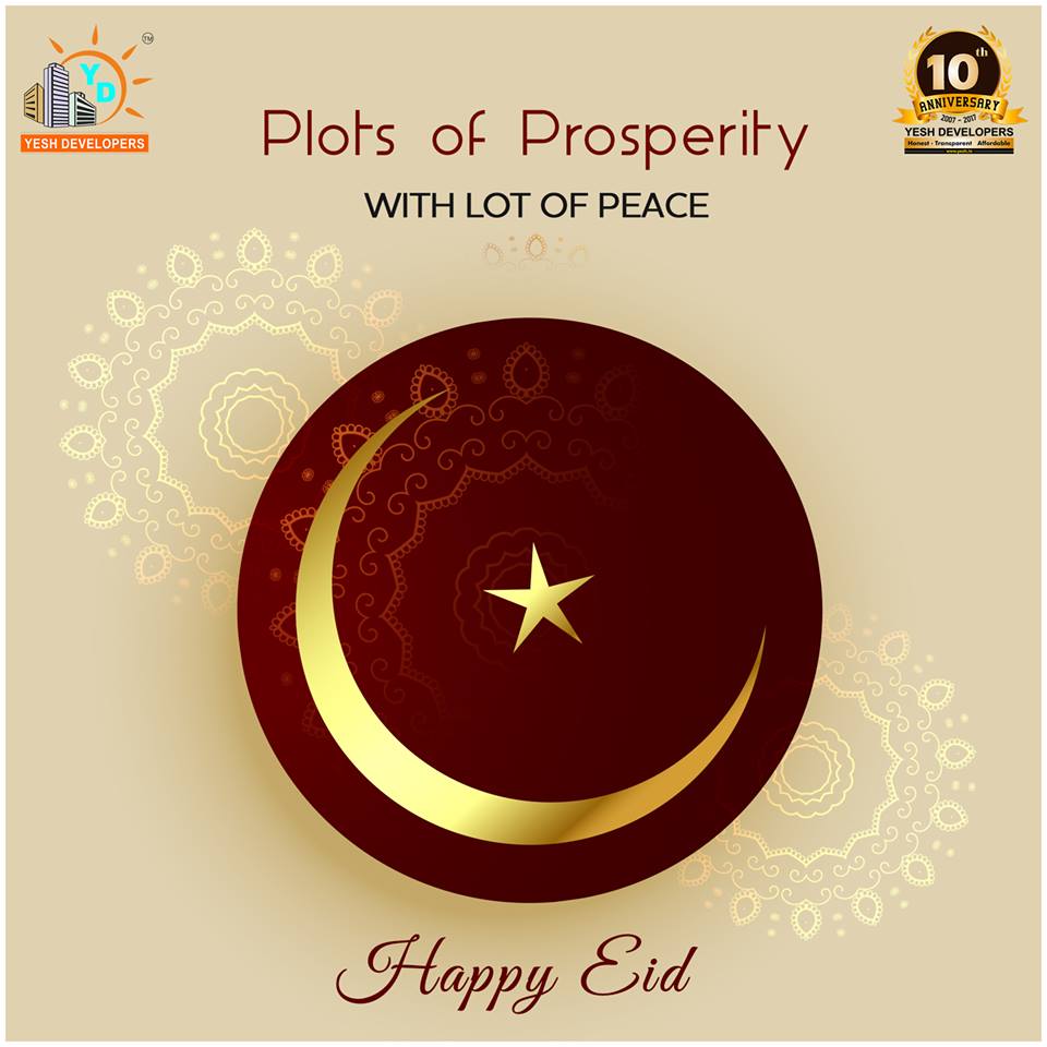 YeshDevelopers's tweet image. Eid Mubarak to everyone from Yesh Developers. Make your dream home a reality this Eid.

#yeshdevelopers #happyeid #plotsofprosperity #investment #mysuru #home