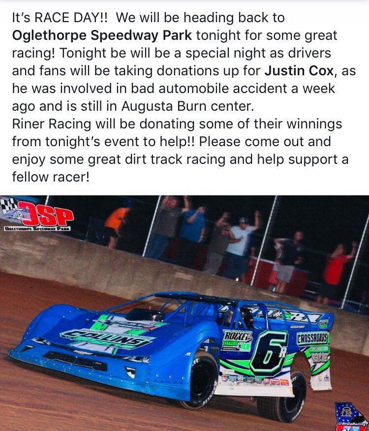 RinerRacing6's tweet photo. Race Day @ospracing !! https://t.co/V9xFJYDrLC