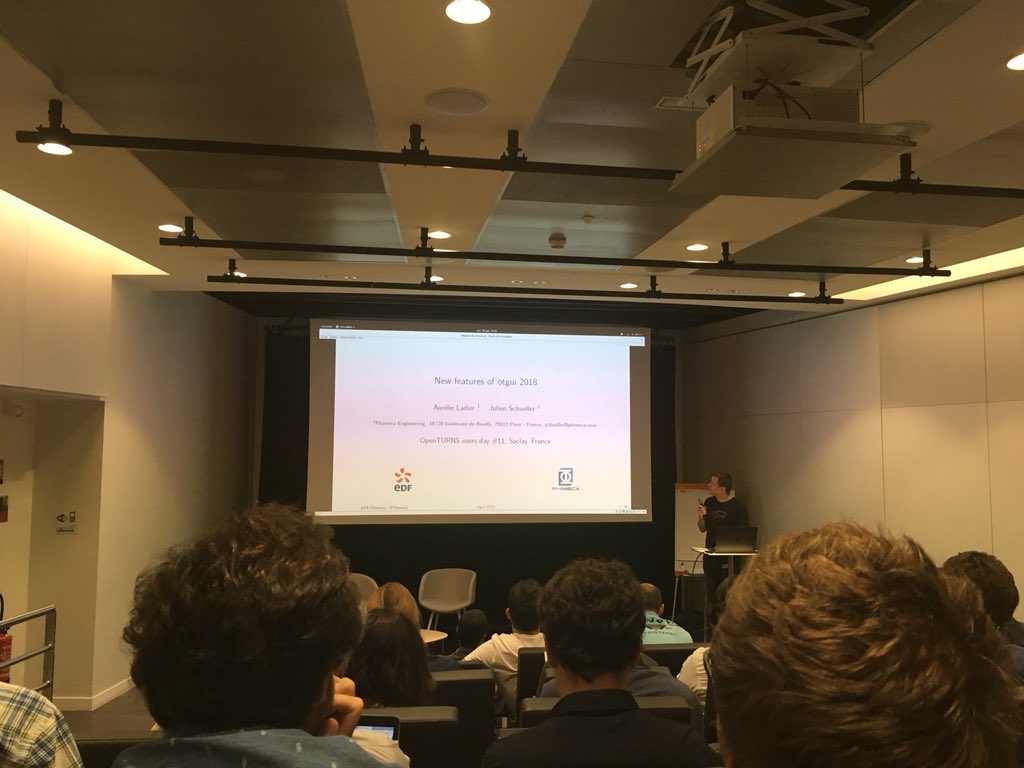 CodeAster's tweet photo. Nice talk at @openturns_org users’ day on #OpenTURNS #GUI. Upcoming features like parallel jobs through #Python and batch calculations through #SALOME YACS module look promising for #salome_meca. #AsterStudy #code_aster #VVUQ #FEA #EDFLab https://t.co/2yTwmZopNr