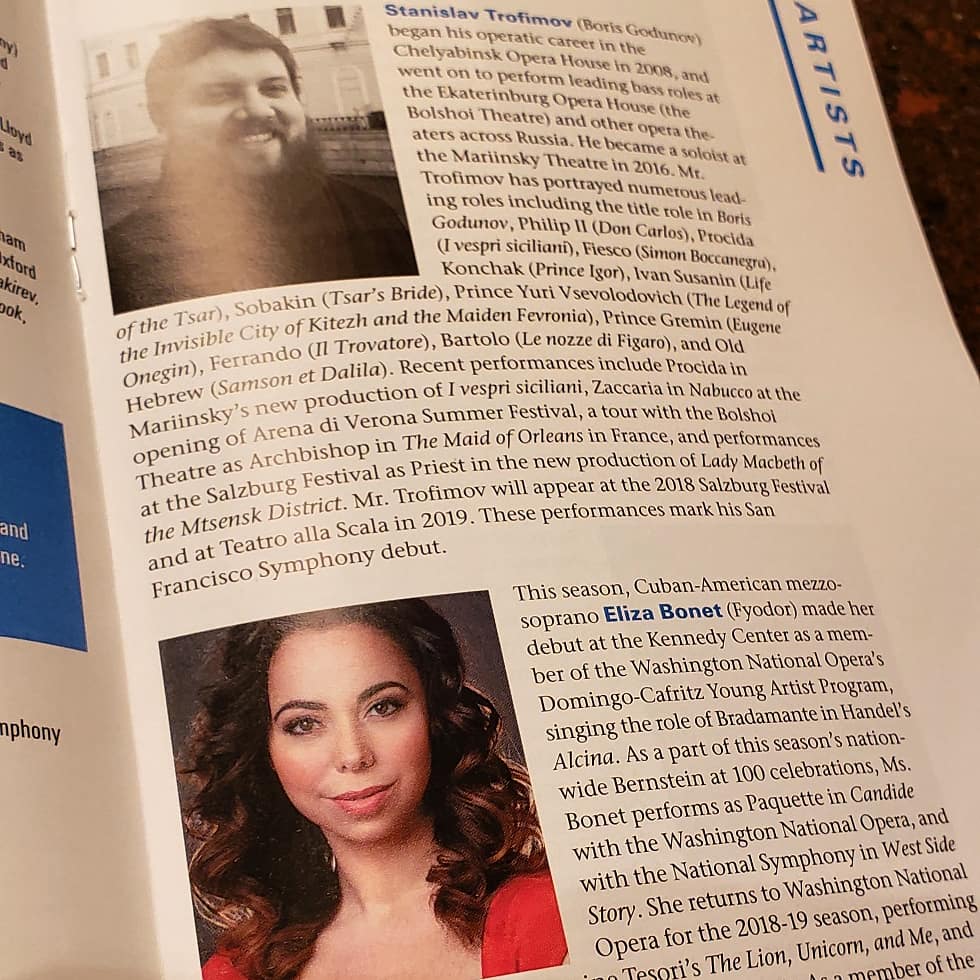 ElizaBonet's tweet photo. Opening night was a triumph. Walking in to that Coronation scene music is UNREAL - I remember studying that specific piece in school but never dreamed that I would be IN it. Let's do it all again tonight!  #BorisGodunov #Fyodor #Fyadorable https://t.co/drKlKM8qWr