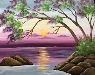 PinotsArnold's tweet photo. Find your inner peace in painting these beautiful and tranquil master pieces this weekend! Book your canvas at: 
https://t.co/k9kcXWgnPd
#tranquil #purplesunset #hummingbirds #rainydays #acrylicpainting #paintdrinkhavefun https://t.co/spAd4xP75H