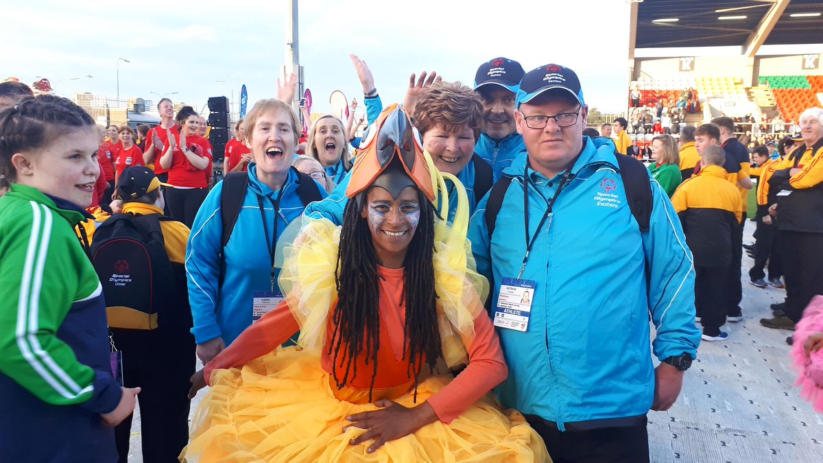 EVEEstuary's tweet photo. Fun &amp; frolics at the games @SOEastern @SOIreland @tallaghtstadium @NatSportsCampus @indoorarenairl #IrelandGames2018 #PlayYourPart #TeamEastern #Athletics https://t.co/CRmBnrc09o