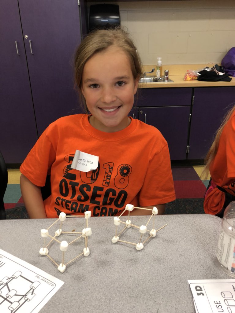 hunsbergern5's tweet image. This has been a great week teaching STEAM camp! We finished the last day by creating a new OES geometry city with a waterpark, zoo, arcade, playground, and new classrooms. #OtsegoKnights #funwithmath #STEAM