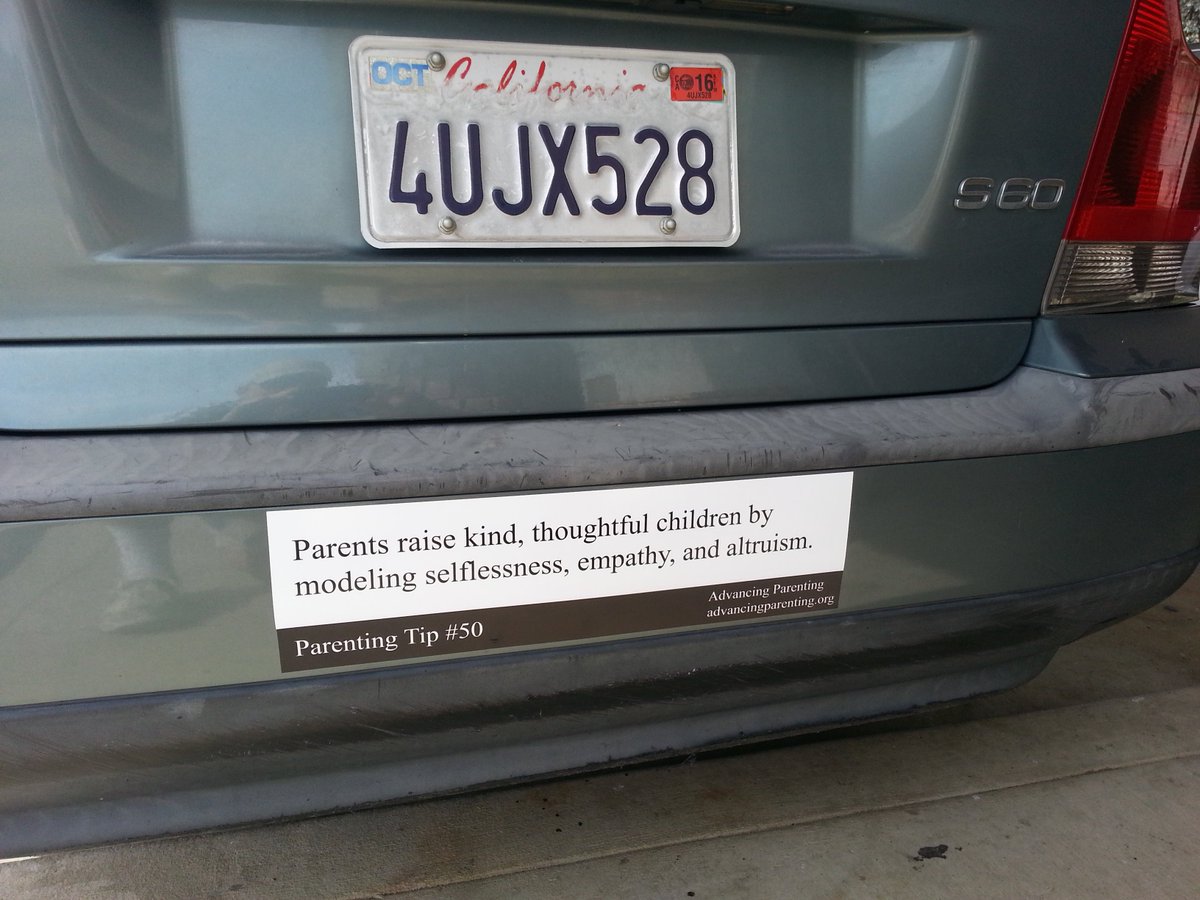 Advancing Parenting has $30,000 in orders for our fifty-one parenting tips bumper stickers.  Sadly, the orders are collecting dust on my desk because we haven't the funds to print and ship them.  Any ideas for raising money would be appreciated.