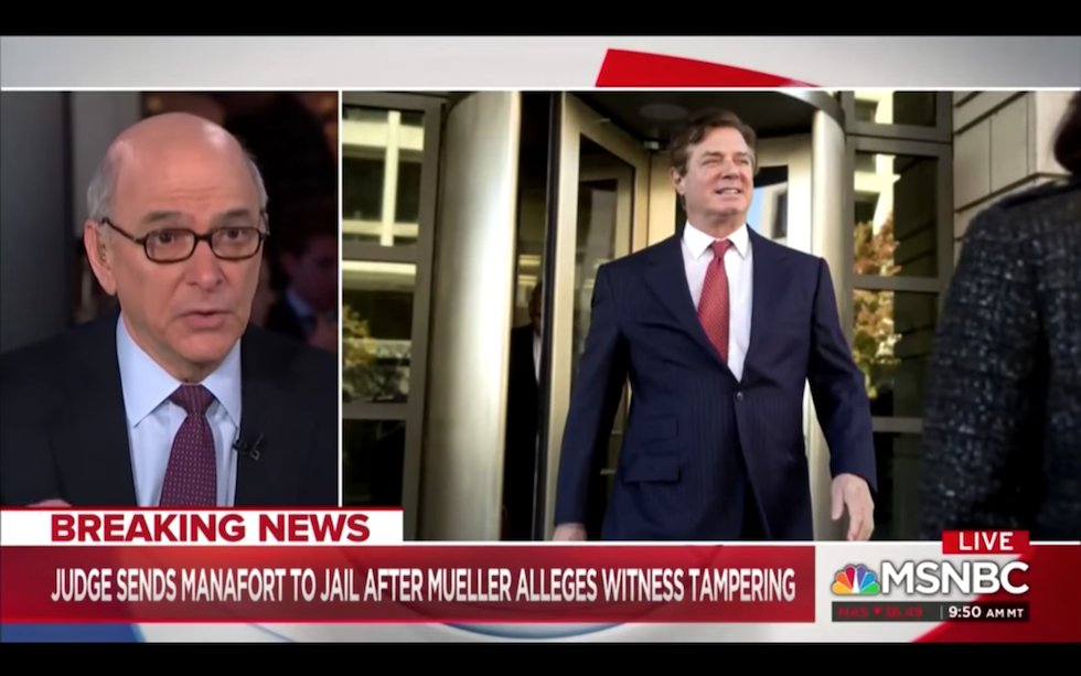 thehill's tweet photo. Watergate prosecutor: Manafort may never again "see the outside of a jail cell" https://t.co/cfbocDtCLB https://t.co/oCkZhyubtj
