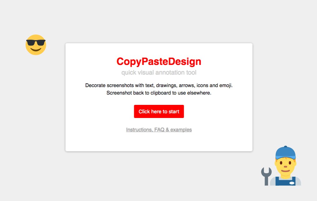copy_paste_dsgn's tweet photo. 🛠 Improved the loading screen, added fancy tooltips to the buttons and created an info page to try and clear up what this thing is about actually 😅 
https://t.co/o4nrYEo6NW

#annotation #webtool #app #screenshot #emojis #clipboard #productivity https://t.co/9bCnhWddDc