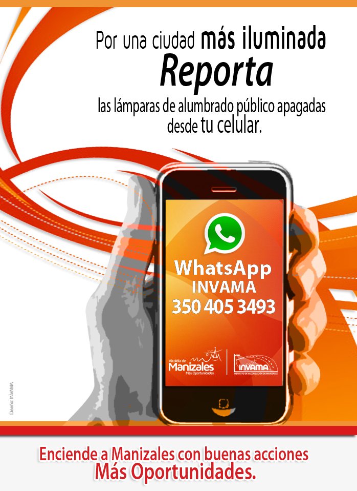 reporta lamparas apagadas de alumbrado