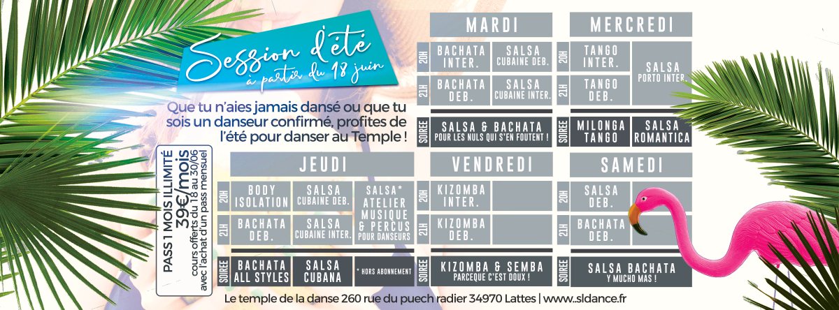 lestudiolatino's tweet photo. MERCI A TOUS ! 
Voila c'est la fin de la saison danse au Studio Latino et au Temple. Merci à vous tous qui avez suivi les cours cette année, pour certains depuis 2004 ! 
un petit programme special été avec des cours et des soirées ! https://t.co/sOJc4M0iwG