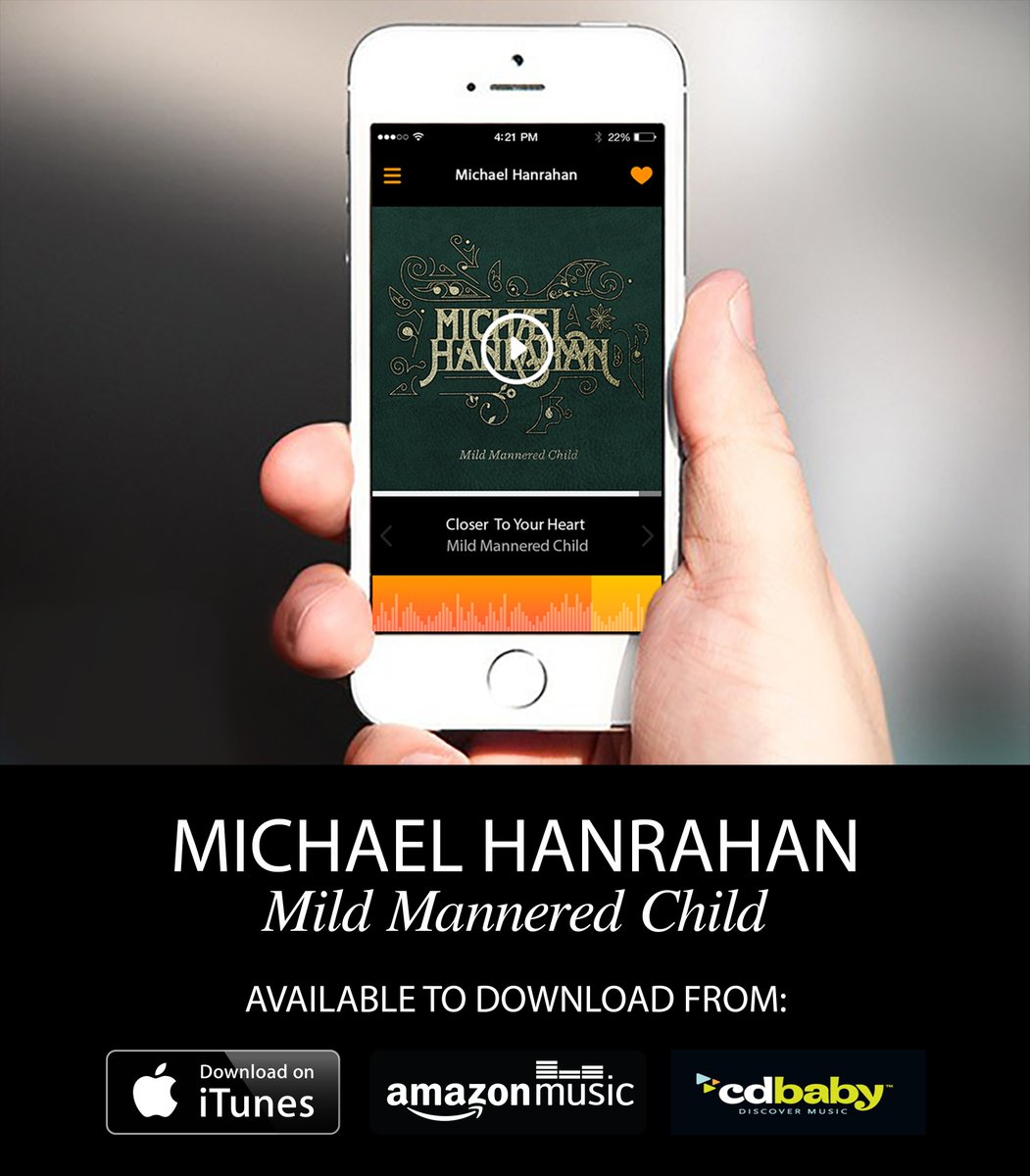 Download Michael Hanrahan's latest album 'Mild Mannered Child' featuring: 'Closer To Your Heart'. Available from <a href="/iTunes/">iTunes</a>, <a href="/AmazonMusic/">Amazon Music</a> and @cdbabymusic ! 🎶🎶🎶 #NLmusic #Music