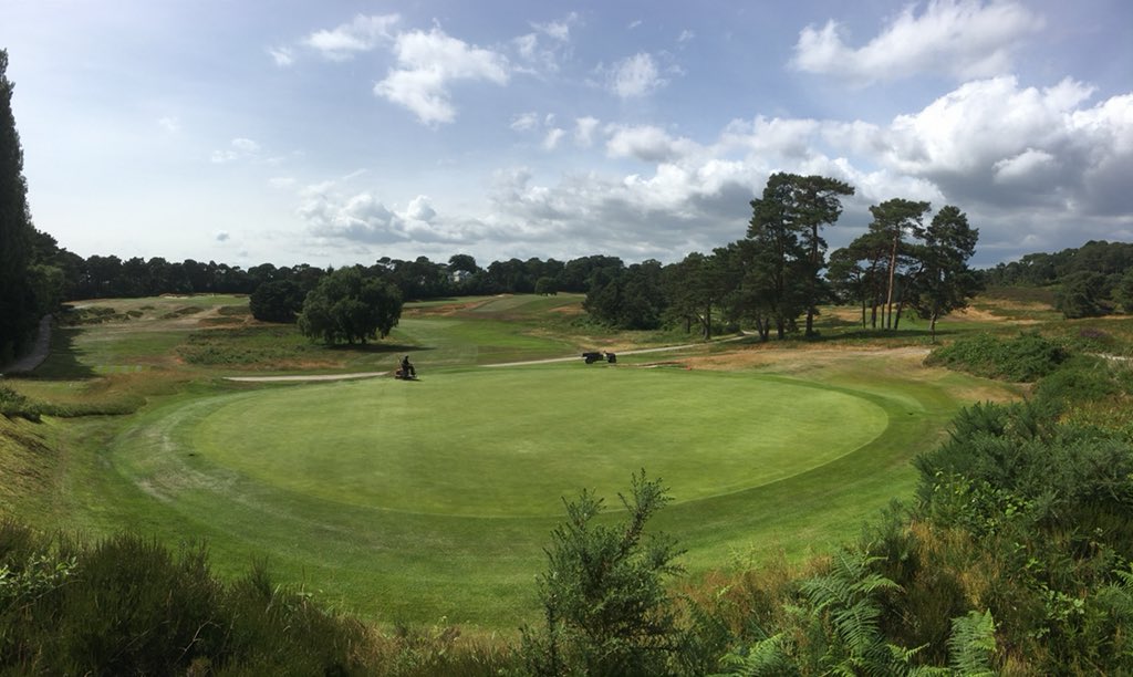 A sunny end to another productive week...as usual the team working really hard to get the Course ready for another big comp this weekend...#wimbornecup