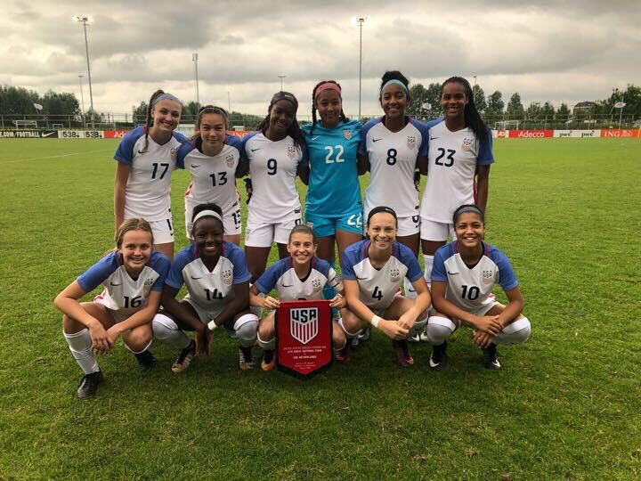 westonfc_GDA's tweet image. Congratulations to @ussoccer_acad #GirlsDA player Carina Lageyre who made two starts for the U15 @ussoccer_ynt on their tour of the Netherlands #worldclassda #wfc #hiveperformance