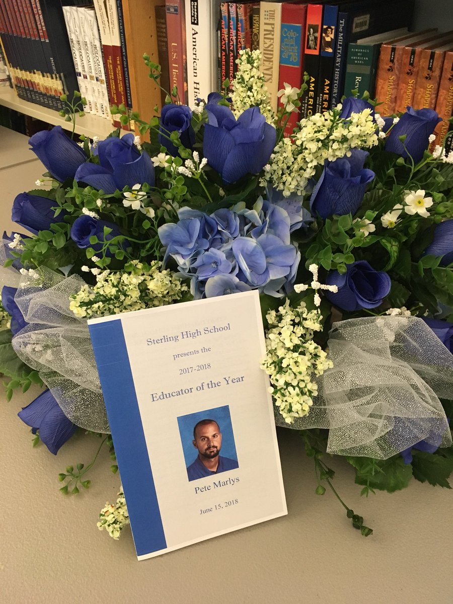 SHSDistrict's tweet photo. Congrats to Mr. Pete Marlys, Sterling HS Educator of the Year. https://t.co/eO2SqHggkh