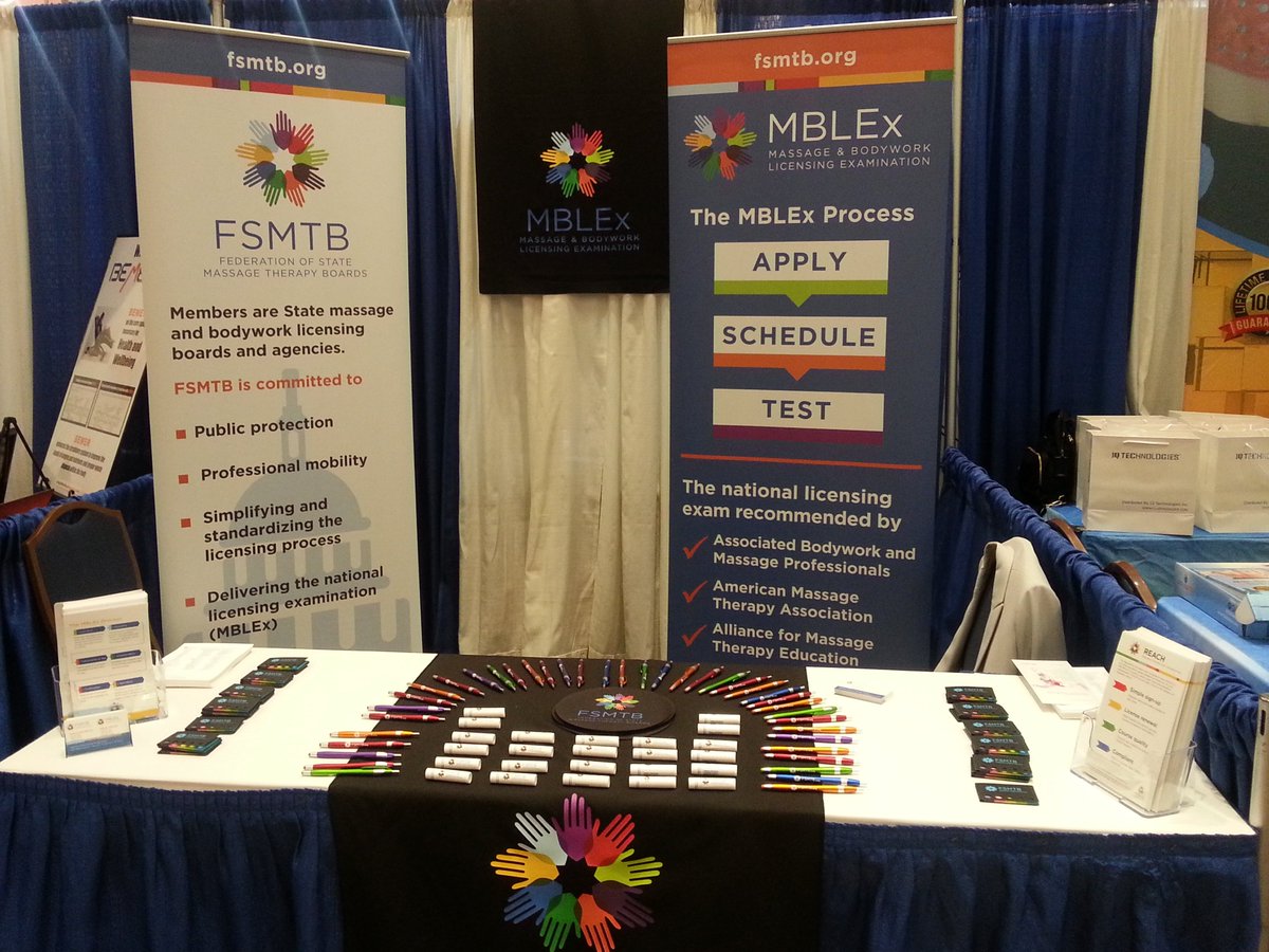 FSMTB's tweet photo. FSMTB is exhibiting at the #FSMTA National Massage Convention and Trade Show in Orlando, Florida!
Come visit us at Booth 509 today through Sunday. We would love to meet you! https://t.co/ztcdtCtGFj