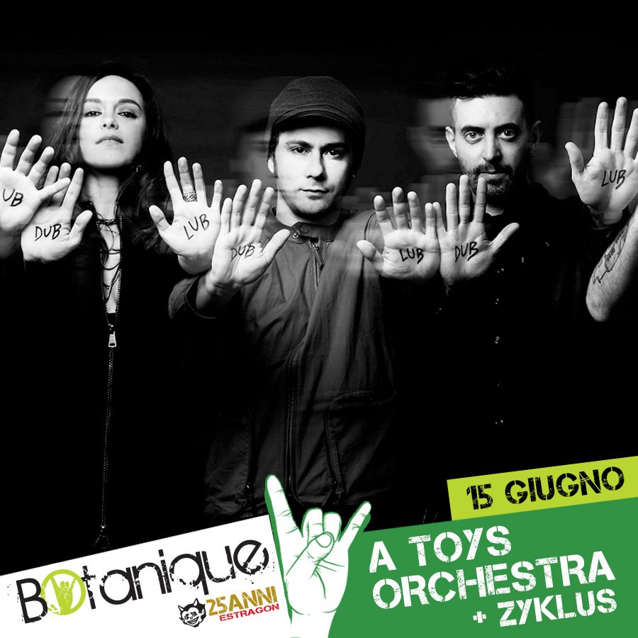 Stasera alle 21:30 arrivano i <a href="/atoysorchestra_/">...a toys orchestra</a>  sul palco del BOtanique Festival!