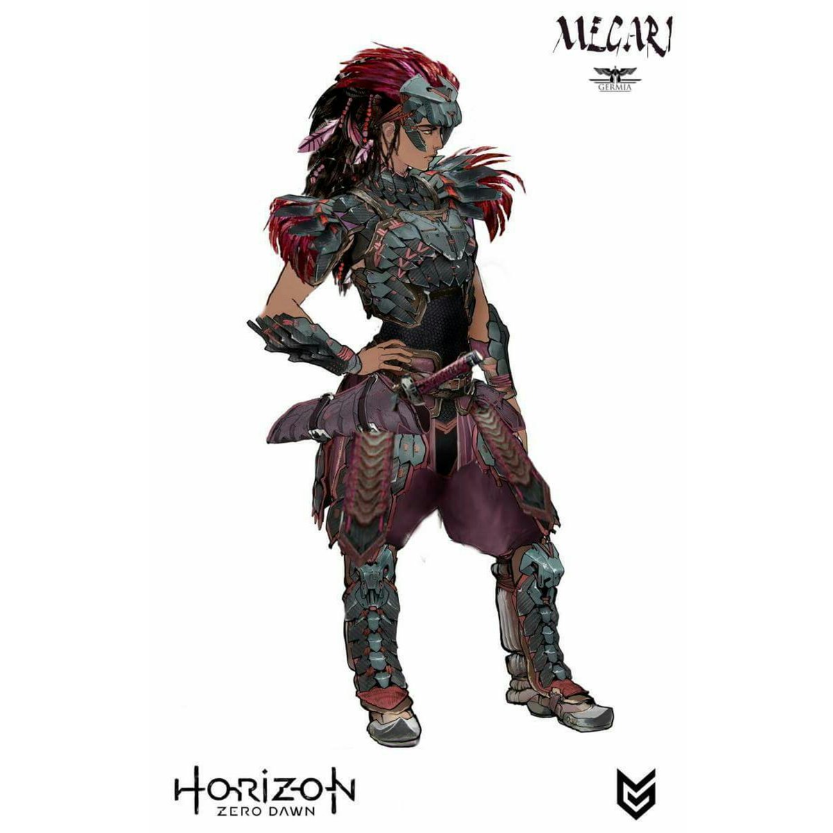 DATgermia's tweet photo. This is my next costume, that will be finished in 14 days.
I had to make a new costume to match Ali and @Ketrincosplay for #ECG2018 championship,so I designed this char from #Horizon #HZD combining Ali's Helis and Ketrin's Aloy #cosplay. It's called #Megari #shadowcarja #warrior https://t.co/tsjJkH3TTU