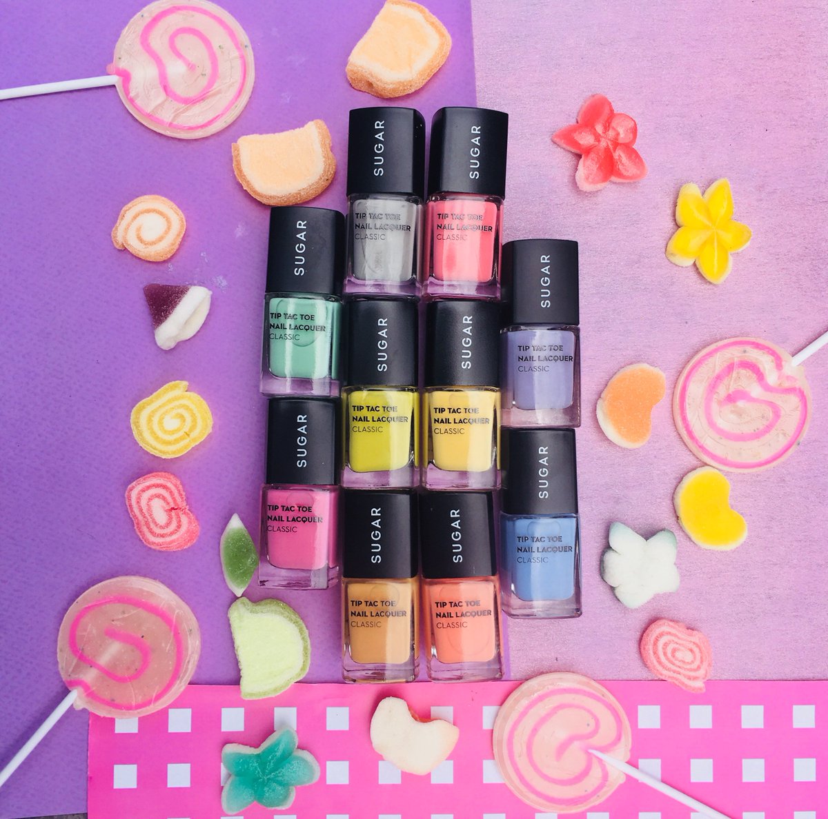 thefabbag's tweet photo. Straight from Candyland! Revamp your Mani game with these gorgeous pastel shades from @trysugar inside the #AllSheNeeds June #FabBag
Get any 1 of these newly launched SUGAR Tip Tac Toe Nail Lacquers this month!
Book Now: https://t.co/xDADOr56sj https://t.co/hqh7HOOTWy