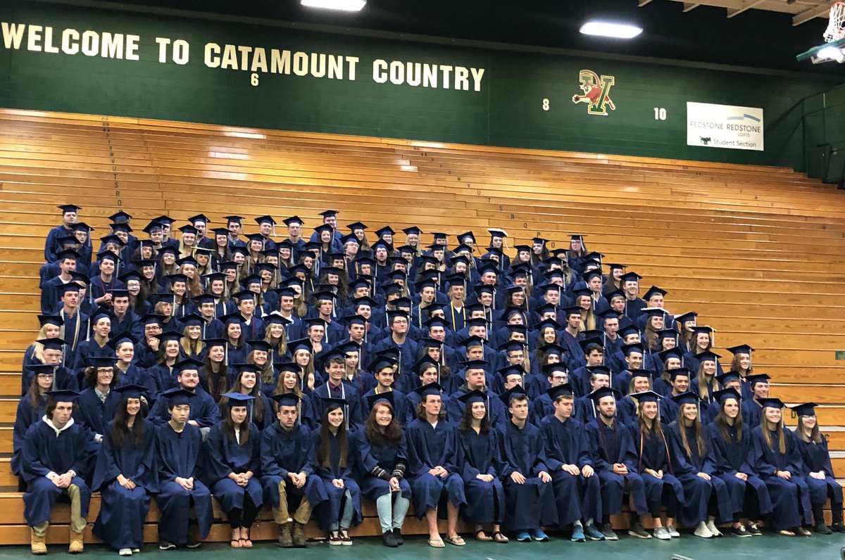 UCSPrincipal's tweet photo. @teachvt @JerichoElem @resvt @BrownsRiverMS @Team_Spark_CHMS There is NO better place for spirit than the #ClassOf18 (especially at Patrick Gym) ... #CougarNation🐾 #PaintPatrickBlue #Tradition https://t.co/FqrF9Lpxck