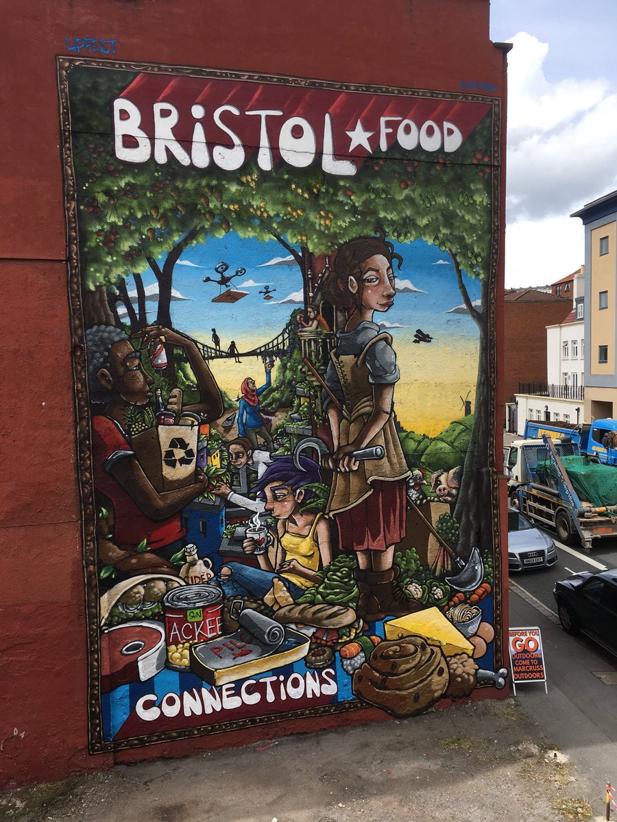 Finished this mural for <a href="/Bristolconnect/">Food Connections</a> and <a href="/Upfest/">UPFEST</a> been fun:)