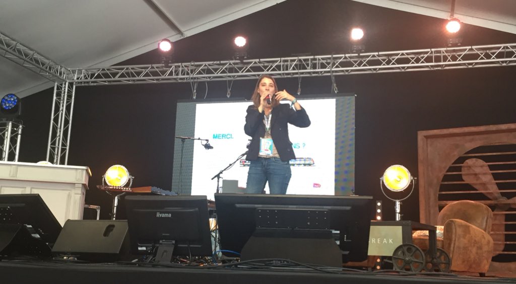 SNCFNumerique's tweet photo. « Il faut savoir donner la bonne information à la bonne personne ! Récolter des données n’est pas une fin en soit, il faut savoir les utiliser et dans le bon contexte. » - Marine Mizrahi #Web2Day #SNCF2DAY https://t.co/u2MAYXjbNM