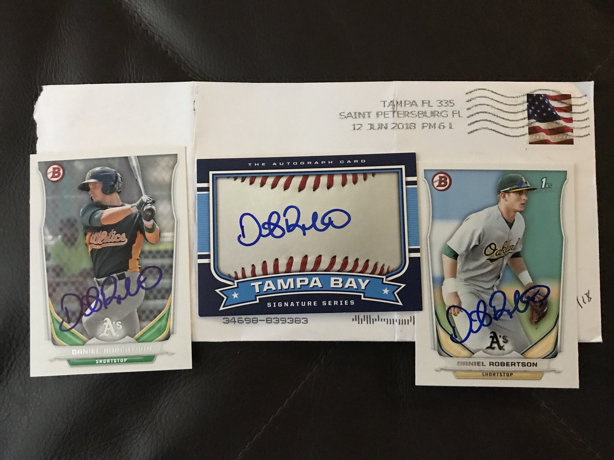 memorabiliaddy's tweet photo. #DanielRobertson #baseball @StoneCrabs @MiLB @RaysBaseball @MLB @MLBONFOX @MLBNetwork #TTM #AutographCollector #ClassAct #GreatGuy #ThankYou #TTMSuccess https://t.co/spBgzTd3iy