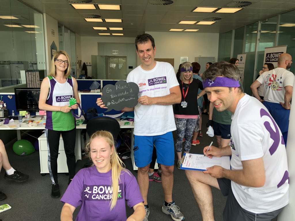 edinimage's tweet photo. Even @edinimage students participate in the #rowamarathon challenge for @Bowel_Cancer_UK. Well done Alexandra! https://t.co/tud9qZKSAf