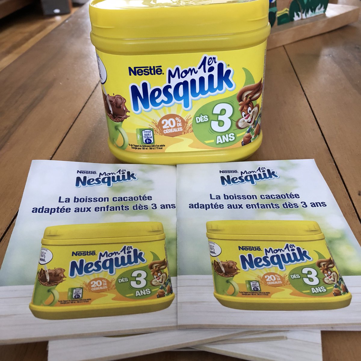 Lucamillou's tweet photo. Les poupées vont tester #Mon1erNesquik https://t.co/RXYTrXF8rN