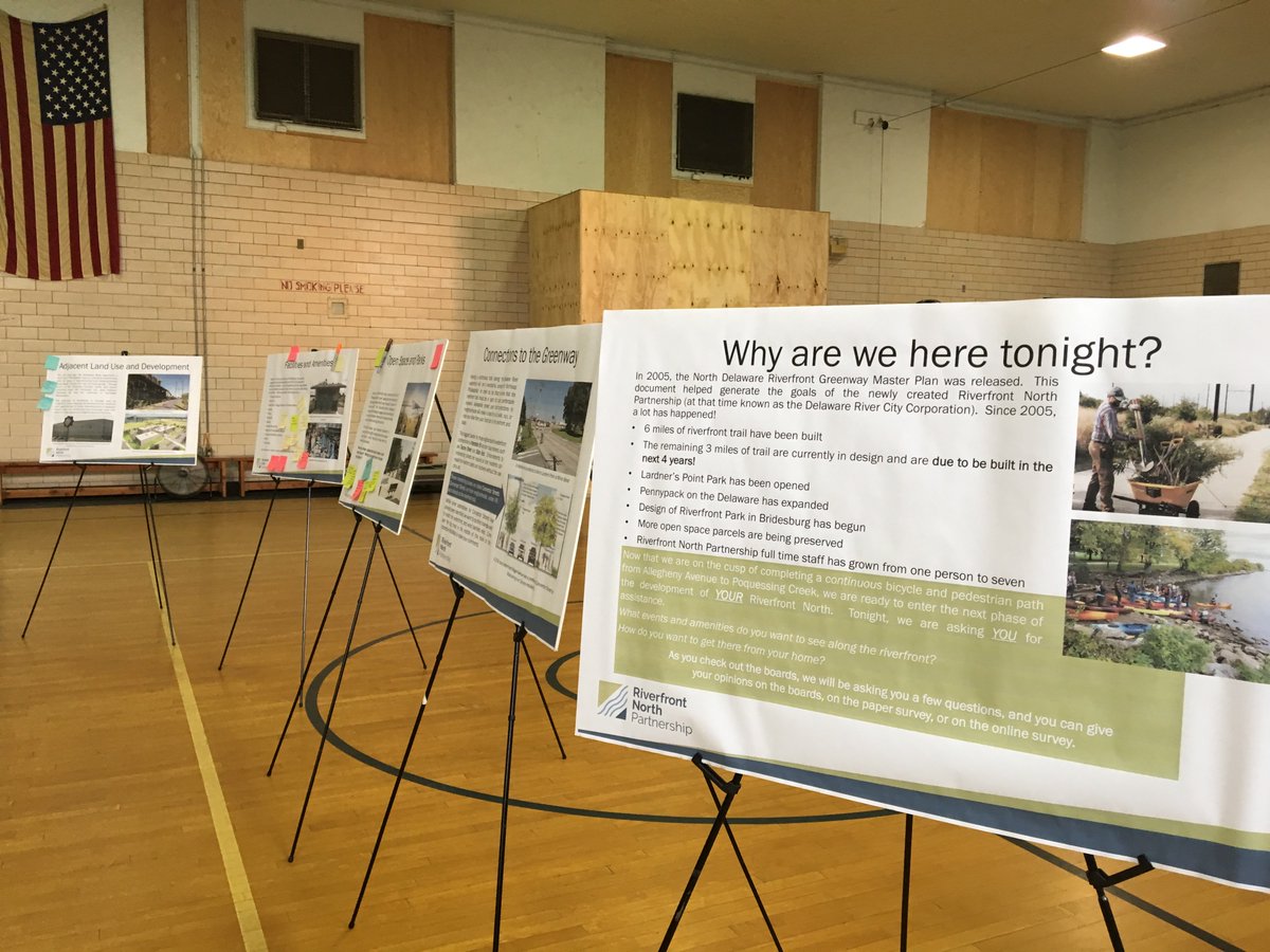 RiverfrontNorth's tweet photo. If you missed our master plan community meetings, don't worry! We still want your opinions and ideas for the future of the Delaware Riverfront! Go to https://t.co/jLCoxaAmHn to fill out a quick survey and get all of the info.
#riverfrontnorth #futureofphilly #delawareriver https://t.co/02Y4wXybB9