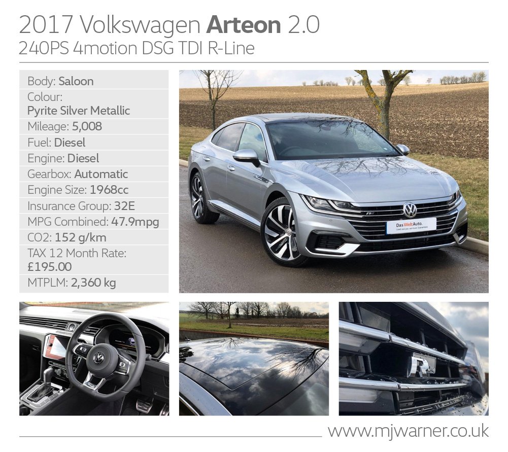 Check out this stunning VW Arteon, and many other fantastic vehicles for sale at mjwarner.co.uk or come down to our Hare Street showroom and see them up close! <a href="/BSRUGBY/">BSRFC</a> <a href="/bsrfcgirlswomen/">BSRFC Girls & Womens’ Rugby</a> #OneClub