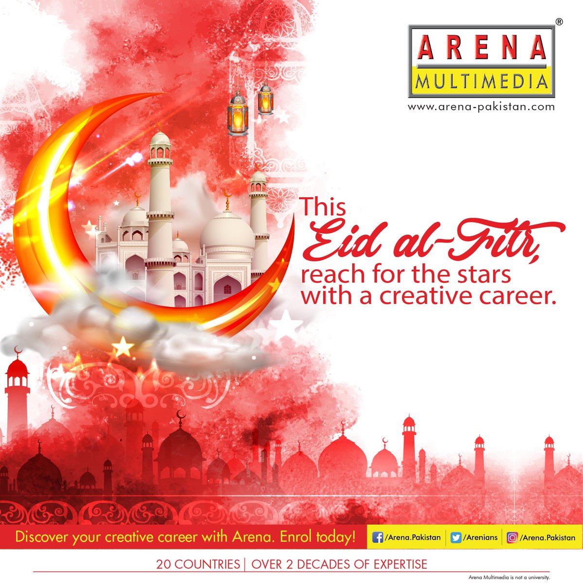 arenians's tweet photo. We wish you all A Very Happy &amp; Joyful Eid-ul-Fitr.
 #EidMubarak #ArenaMultimedia https://t.co/Kl2o89fpc8