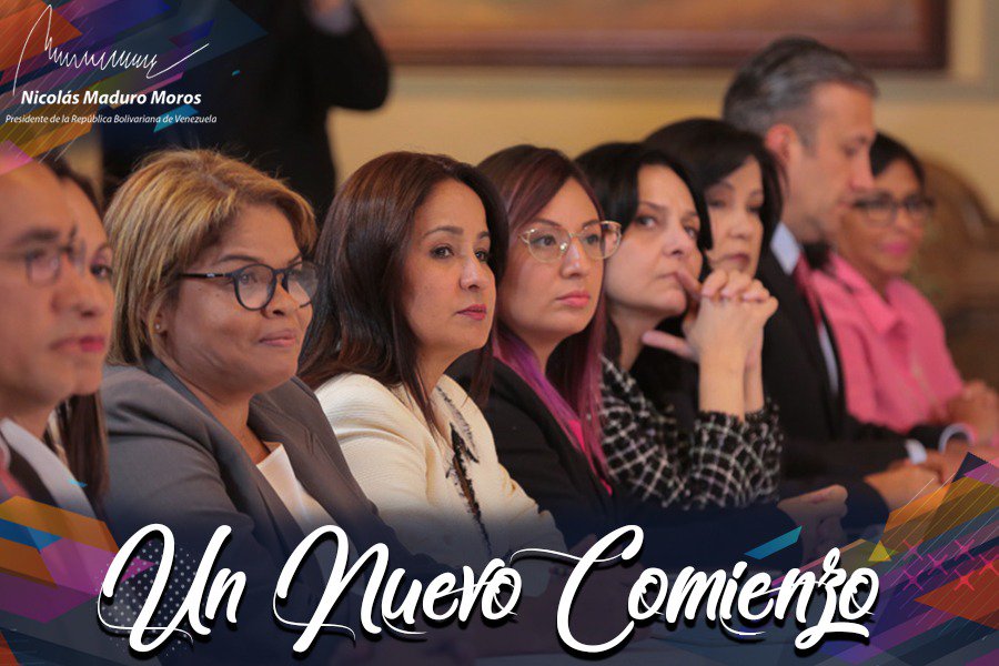 JJochoa73's tweet photo. #UnNuevoComienzo la mayoría de mi gabinete ejecutivo son mujeres, donde la juventud y la experiencia tendrán un papel protagónico en mi período presidencial. Gracias pueblo por confiar en nosotros. Asi lo dijo nuestro presidente @NicolasMaduro https://t.co/lhe9KJo324