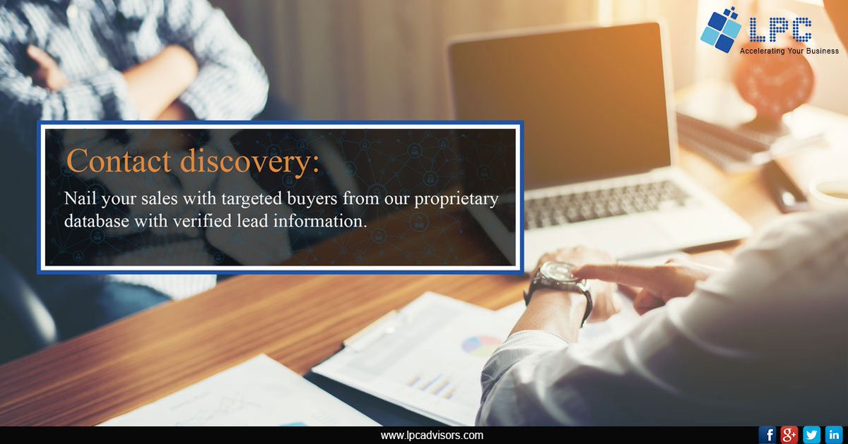 lpcadvisors's tweet photo. By identifying right contacts in your target market we design a database according to specific requirements.

#marketing #leads #B2B #Sales #demandgeneration #CDQA #RA #outboundcalls #insidesales #business #contactdiscovery #researchanalyst https://t.co/5md6QGS4YS