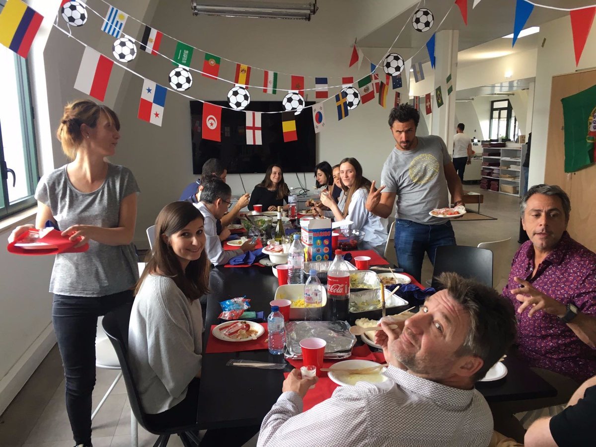 #Lunchtime in our #Paris offices today! #Share #Food #Love #Soccer #Football #WorldCupRussia2018 #WorldCup #FF <a href="/PLaromiguiere/">Pierre Laromiguiere</a> 
<a href="/philcroo/">Philippe Croo</a> <a href="/tulumvital/">alfred Corchia</a> <a href="/byarmstrong/">Armstrong🌘Agency🚀</a> <a href="/Ipsofacto_paris/">Agence Ipso Facto</a> <a href="/kinoa/">Kinoa</a> <a href="/AgenceWelove/">Agence Welove</a>