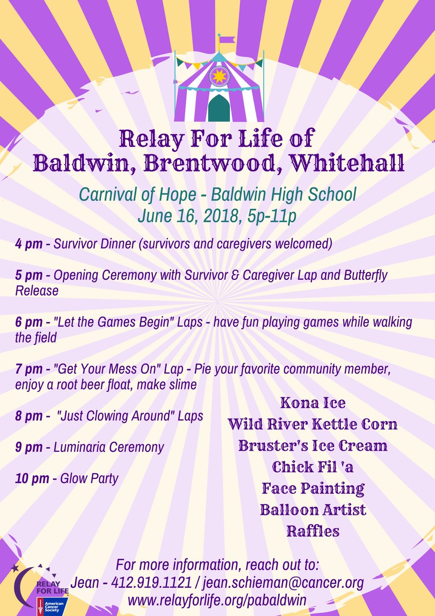 Relay4Life_BHS's tweet photo. See you TOMORROW, Saturday June 16 at #RelayForLife ! https://t.co/JfgPMQmZK0